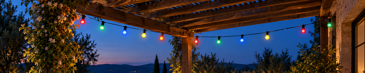 Farvede LED-pærer E27