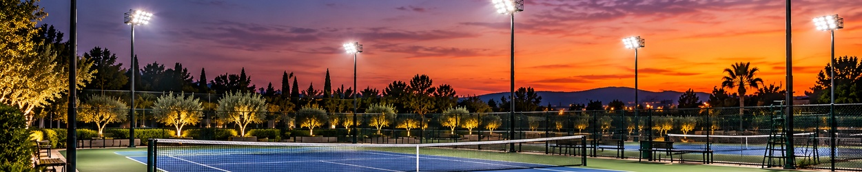 LED Tennisbane Belysning