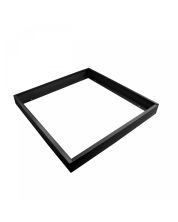 LED-panel med påbygningsramme 60x60 cm sort