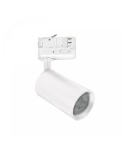 3-faset skinnespotlight GU10 hvid – 57×101×169 mm