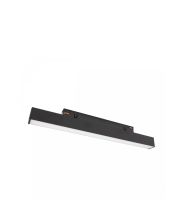 Aflang LED-skinnelampe 8W CCT 48V 304 mm Sort