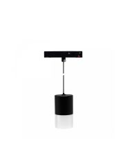 LED pendellampe til skinne 6W K3000 48V Ø55 mm Sort