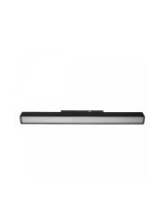 Aflang LED-skinnelampe 15W K2700 48V 300 mm Sort