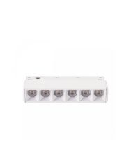LED gitterlampe til skinne 6W K2700 48V 110 mm Hvid