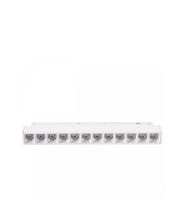 LED gitterlampe til skinne 12W K4000 48V 220 mm Hvid