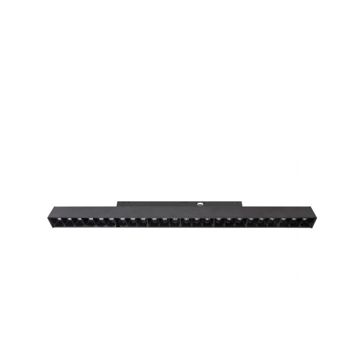 LED gitterlampe til skinne 18W K2700 48V 330 mm Sort