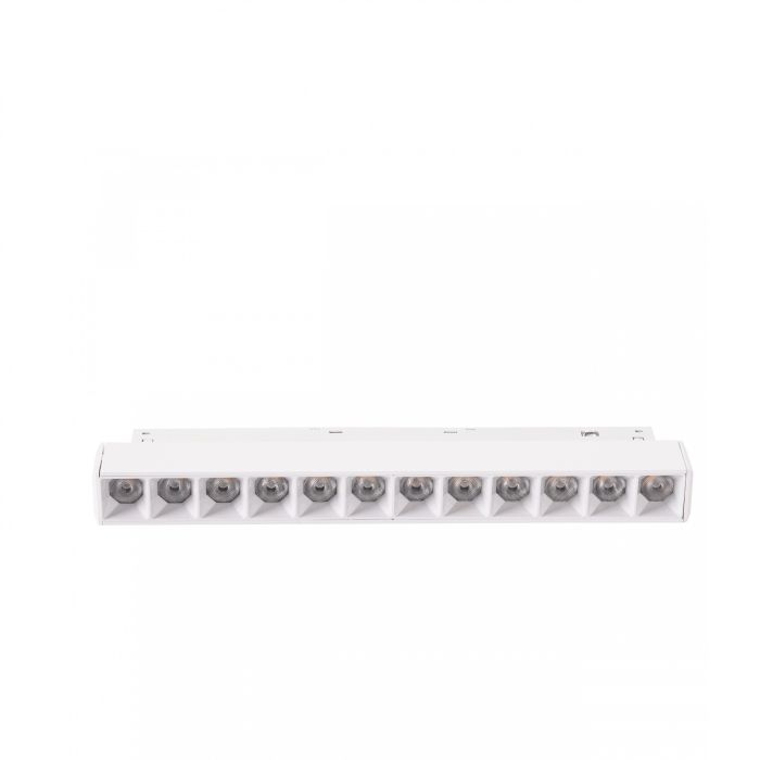 LED gitterlampe til skinne 12W K4000 48V 220 mm Hvid