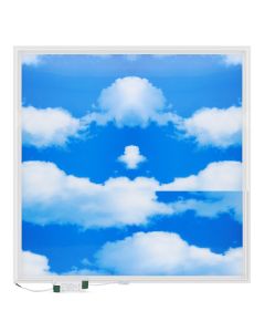 LED-panel 62x62 cm | 40W | 3D-himmel med skyer | 6000K