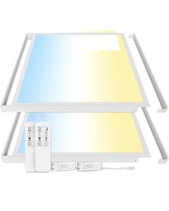 LED-panel 62x62 cm | 40W | CCT Dæmpbar | 3000K-6000K | CRI90 | Smart WiFi