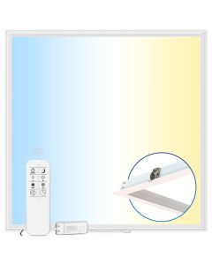 LED-panel 62x62 cm | 40W | CCT Dæmpbar | 3000K-6000K | CRI90 | Smart WiFi