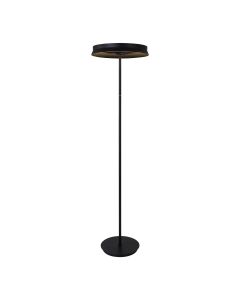 LED-gulvlampe Ø43 cm | 36W | 3960 lumen | CRI90 | CCT 2700K-4000K | Sort