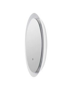 Rundt LED-spejl med lys Ø60 cm | 20W | 2000 lumen | CRI90 | CCT 2700K-4000K | Hvid