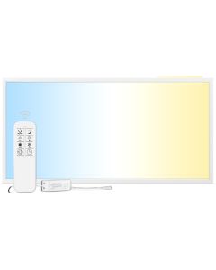 LED-panel 120x60 cm | 60W | CCT Dæmpbar | 3000K-6000K | CRI90 | Fjernbetjening