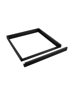 LED-panel med påbygningsramme 60x60 cm sort