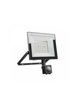 LED-projektør 50W 86 lm/W IP44 IK07 – med bevægelsessensor – sort