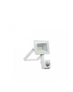LED-projektør 10W 75 lm/W IP44 IK07 – med bevægelsessensor – hvid