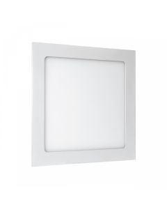 LED-indbygningspanel firkantet 17 x 17 cm 12W K6000 820 lm – Hvid