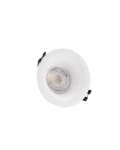 Indbygningsspot GU10 – rund – hvid – IP20 – Ø86×41 mm – uden lyskilde