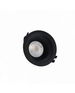 Indbygningsspot GU10 – rund – sort – IP20 – Ø86×41 mm – uden lyskilde