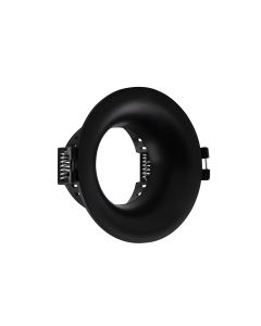 Indbygningsspot GU10 – rund – sort – IP20 – Ø86×41 mm – uden lyskilde