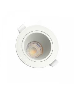 Indbygningsspot GU10 – rund – hvid – blændfri – IP20 – Ø95×46 mm – uden lyskilde