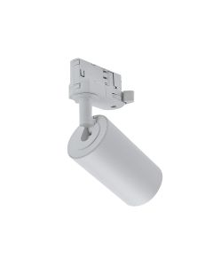 3-faset skinnespotlight GU10 hvid – 57×101×169 mm