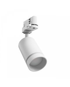 3-faset skinnespotlight GU10 hvid – 60×101×169 mm