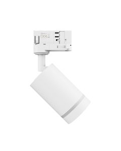 3-faset skinnespotlight GU10 hvid – 60×101×169 mm