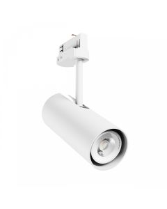3-faset skinnespotlight GU10 hvid – 65×160×232 mm