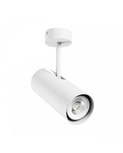 Påbygningsspot GU10 – hvid – IP20 – 65×160×232 mm – uden lyskilde