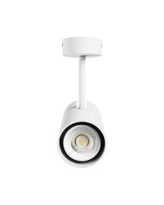 Påbygningsspot GU10 – hvid – IP20 – 65×160×232 mm – uden lyskilde