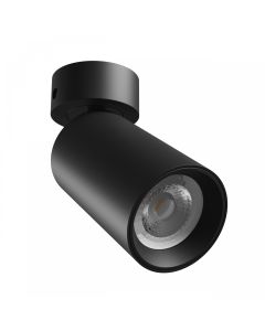 Påbygningsspot GU10 – sort – IP20 – 60×135 mm – uden lyskilde