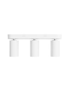 Påbygningsspot GU10 3 hoveder – hvid – IP20 – 350×70×135 mm – uden lyskilde