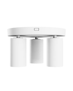 Påbygningsspot GU10 3 hoveder – rund – hvid – IP20 – 220×134 mm – uden lyskilde