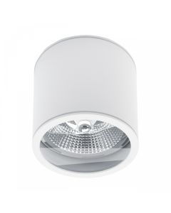 Påbygningsspot AR111 GU10 – rund – hvid – IP44 – 118×114 mm – uden lyskilde