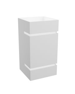 Væglampe G9 – firkantet – hvid – IP20 – 80×150 mm – uden lyskilde