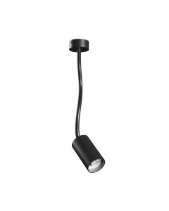 GU10-vægspot med fleksibel arm 410 mm – IP20 – sort
