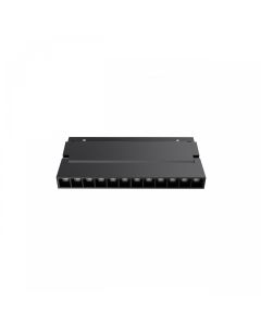 Justerbar LED-gitterlampe til skinne 12W CCT 48V 220 mm Sort