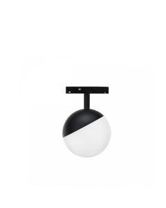 LED bolarmatuur voor rail 10W K3000/K4000 48V Zwart