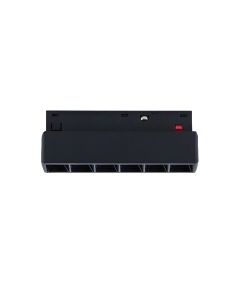 LED gitterlampe til skinne 6W K2700 48V 110 mm Sort