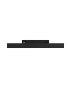 LED gitterlampe til smal skinne 12W K3000 48V 196 mm Sort