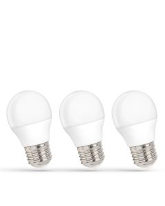 LED E27 dråbepære 3-pack 6W K3000 490lm