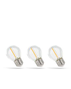 LED E27 G45 kuglepære 3-pack 1W K2700 60lm