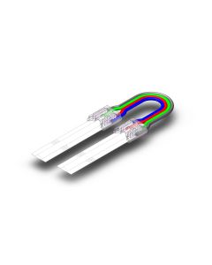 Strip-til-strip-stik med kabel til COB RGB LED-strip – 10 mm