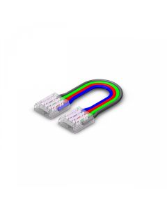 Strip-til-strip-stik med kabel til SMD RGB LED-strip – 10 mm
