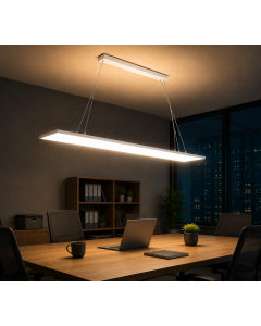 LED pendelpanel 120x20 cm | 32W | CCT dæmpbar | Direkte og indirekte
