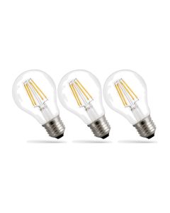 LED E27 A60 filamentpære 3-pack 7W K2700 770lm