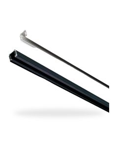 3 Fase Skinne til LED-spot 1 m, hvid-sort