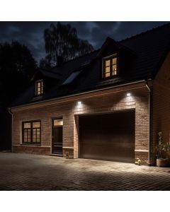 LED Byggelampe 20W IP65 – Kompakt Udendørslampe Hvid, Energieffektiv og Holdbar