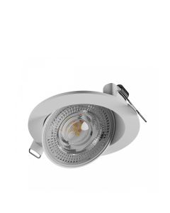 LED indbygningsspot rund drejelig 6,5W CCT IP20 Ø105 mm – udskæring Ø90 mm – hvid